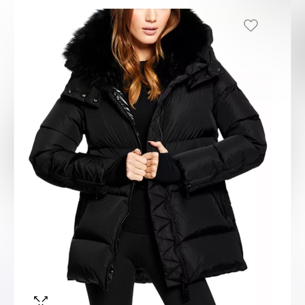 SAM. Scarlett Black Puffer Jacket with no Fur Hood